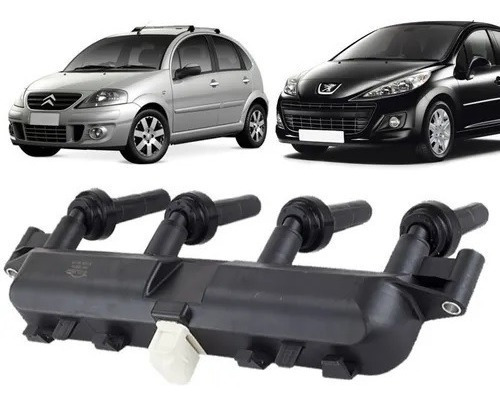 Bobina De Ignicao Citroen C3 Peugeot 206 207  Sw 1.4 1.6 8v