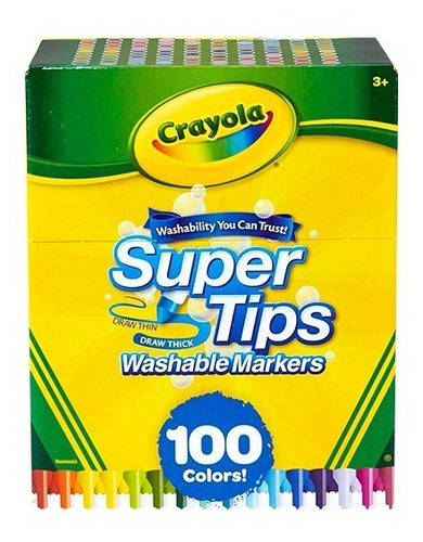 100 Plumones Super Tips Marca Crayola 
