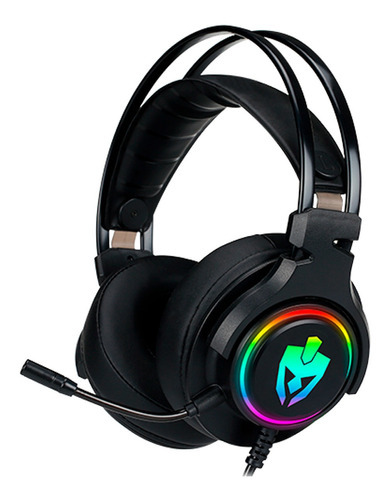 Headset Gamer 7.1 Usb Evolut Agni Pro Eg-340 Rgb 50mm Cor Preto