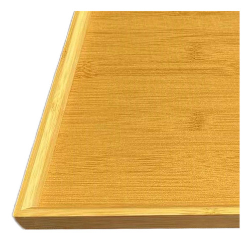 Bandeja Rectangular De Bambú For Comida, 28 Cm X 19 Cm X 2,