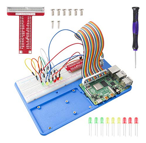 Kit De Placa De Pruebas Sunfounder Raspberry Pi Rab Holder C