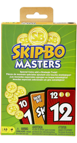 Juego De Mesa Mattel Games-skip-bo Masters