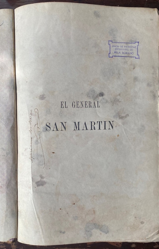 El General San Martín Libro Del 1868   E4