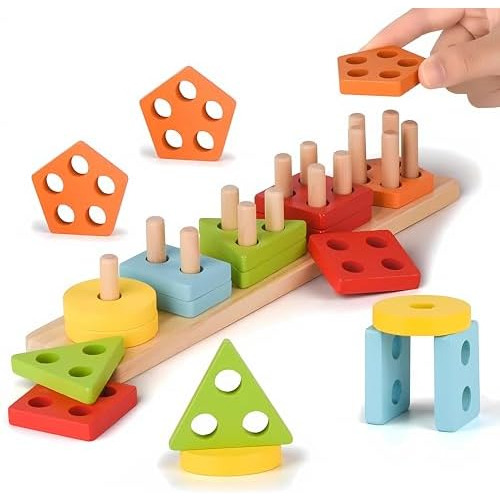Juguetes Montessori Bebés De 1, 2, 3 Años, Juguetes D...