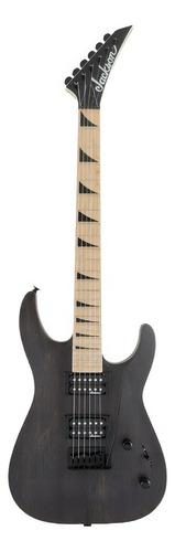 Guitarra elétrica Jackson JS Series JS22 DKA dinky de  okoume black stain satin com diapasão de bordo