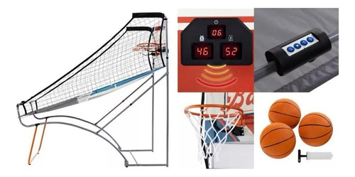 Juego De Mesa Marcador Electronico Doble Canasta Basquetbol