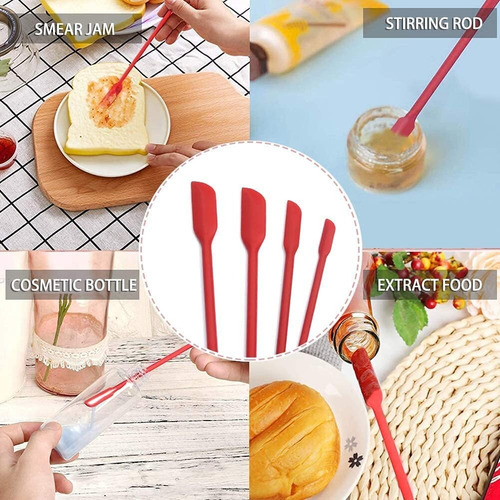 10 Juego Espátulas Silicona Utensilio Cocina Goma Resistente