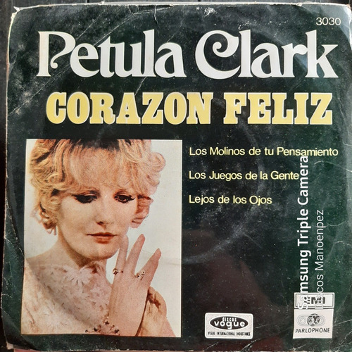 Simple Sobre Petula Clark Corazon Feliz Vogue Emi C14