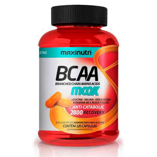 Bcaa Maxx 2800 700mg 120 Cápsulas Maxinutri - Anticatabólico