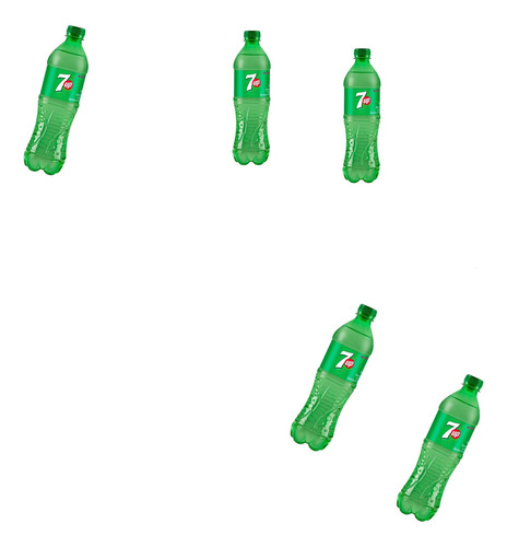 Refresco 7up Sabor Lima Limón Sin Azúcar 600 Ml 5pzss