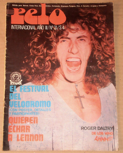 Revista Pelo Nº 31 1973 Who Black Sabbath Lennon Cocker