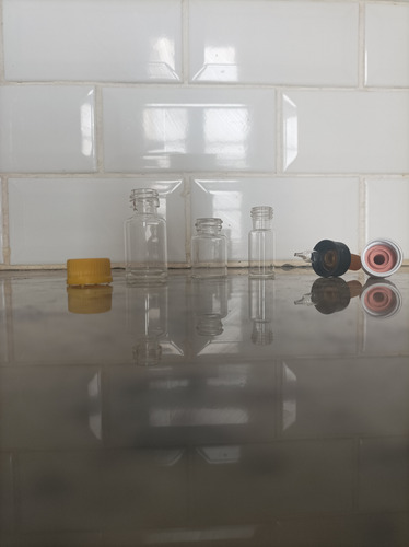 Botella De Vidrio Transparente Varias Medidas X 5 Unidades