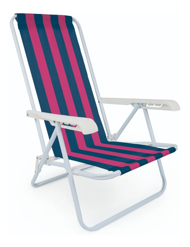 Cadeira Praia E Piscina Mor Aço 2004 Cor Sortidas Promoção!!