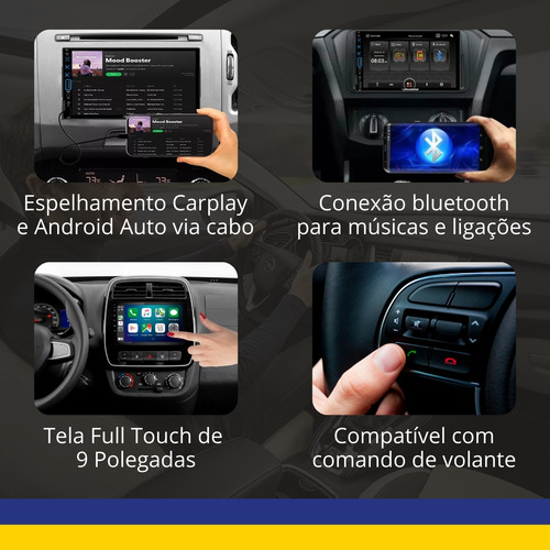 Multimidia Completa 9 Android Auto Fox Crossfox G2 10 A 13
