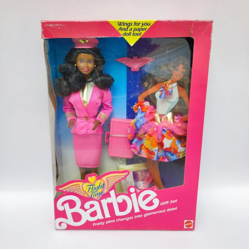  Barbie Pilot Flight Time  Doll Mattel Vintage Set De Regalo