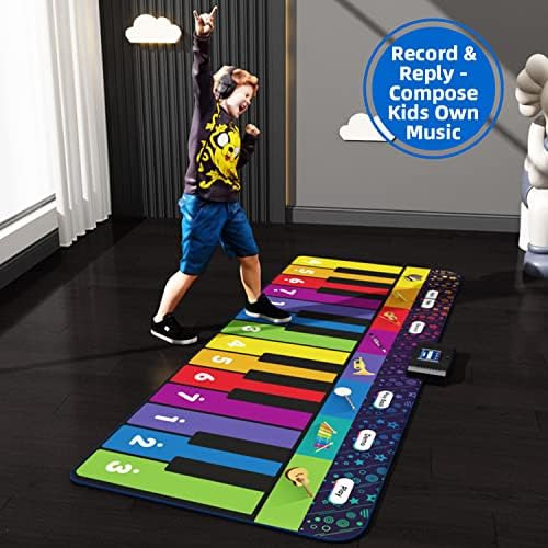 Sunlin Alfombrilla De Piano De Piso De 6 Pies Para Niños Y N