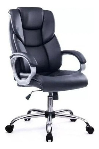 Silla Presidencial Stanford Negra Oficina