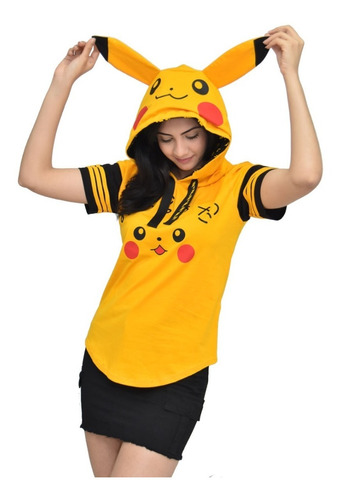 Polo Capucha Pikachu/pokemon