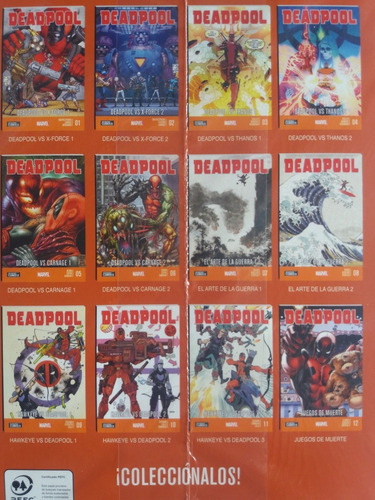 Marvel, Deadpool(saga De 12 Cómics Nueva Sellada).