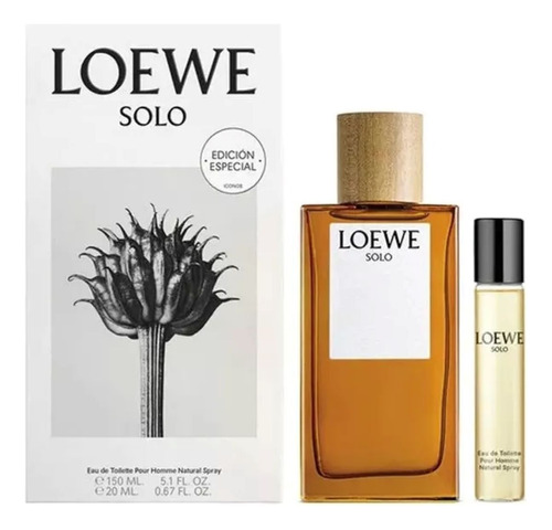 Solo Loewe Edt 150 Ml + Edt 20 Ml Set Regalo ! Exquisito!