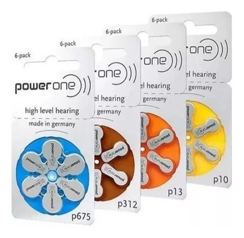Pilas Auditivas Protesis P10 P312 P13 P675 Blister De 6