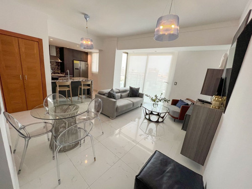 Piantini, Apartamento Amueblado Con Hermosa Vista En Torre N