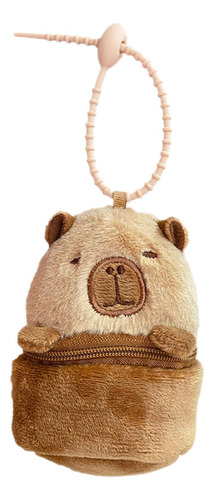 3 Carpincho Bolsa Bolso Juguete Bolsa Decoración Llavero