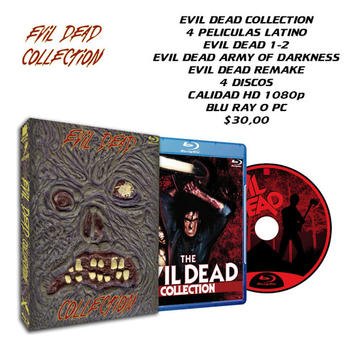 Evil Dead Coleccion Completa Latino Hd