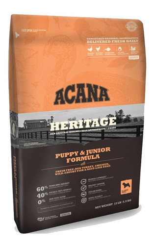 Imagen 2 de 4 de Acana Puppy & Junior 5.9kg + Plato Inteligente Gratis