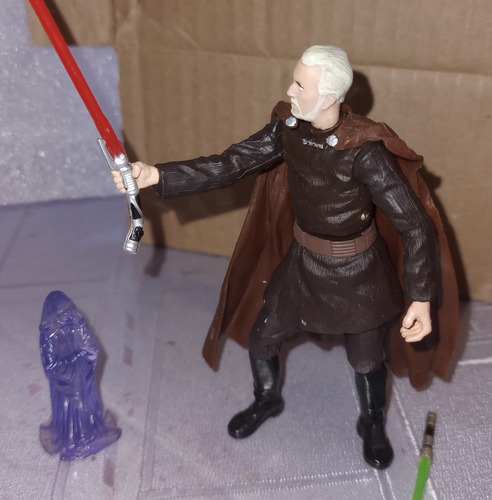 Star Wars Attack Of The Clones Count Dooku Dark Lord Hasbro (Usado)