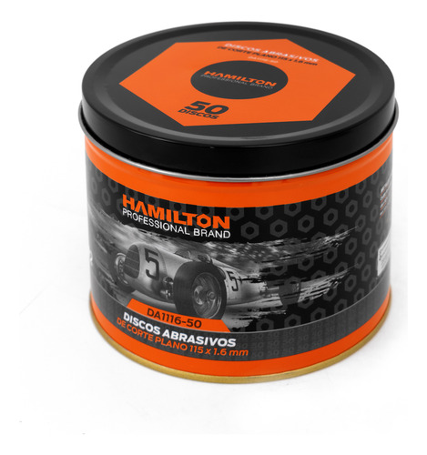 Discos De Corte Abrasivos 115mm X 1,6mm Lata X50u. Hamilton