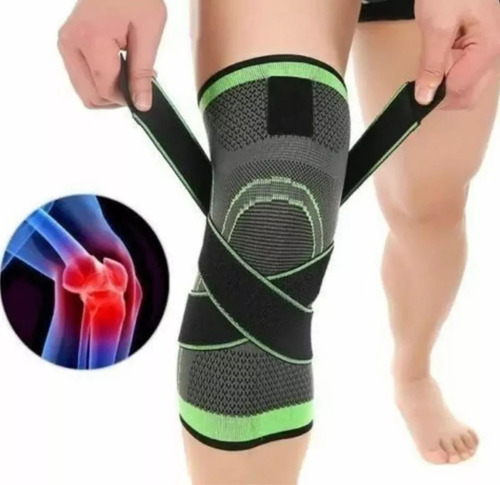 Venda Elástica Ajustable De Soporte Para Rodilla Con Velcro