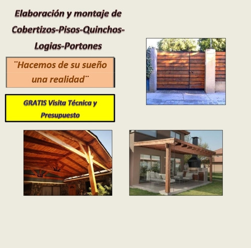Instalación De Cobertizos, Portones Eléctricos Y Radier.