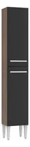 Comprar Mueble de Cocina Armario Despensa Vertical Madesa Emilly 2 Puertas Marrón Negro