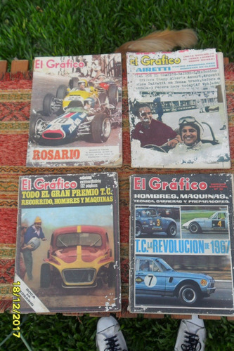 Lote 4 Antiguas Revistas El Gráfico Automovilismo Tc Ed Espe