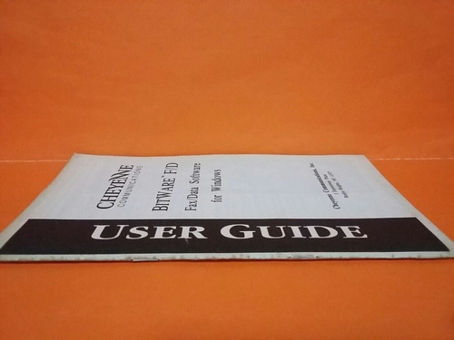 Bit Ware F/ D. Fax/ Data Software For Windows. User Guide. (Usado)