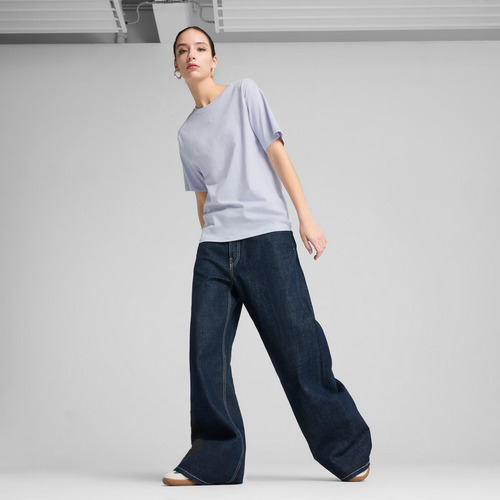 Polera Puma Ess Relaxed Tee Gris Mujer