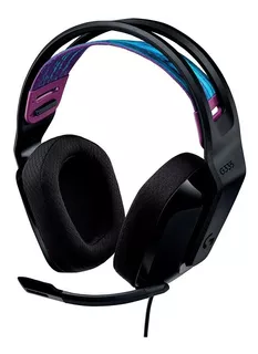 AURICULARES G335 CON MICRÓFONO Y CABLE GAMING LOGITECH G COLOR NEGRO