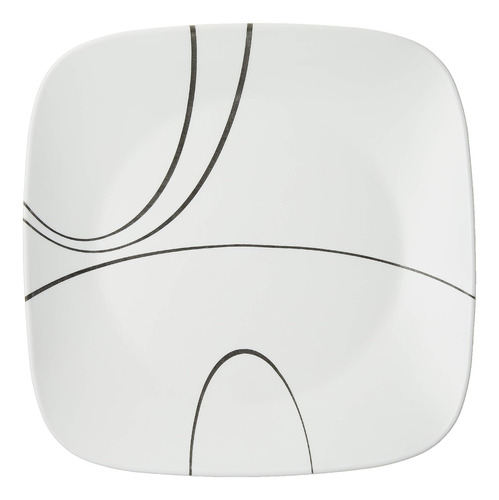 Corelle Vitrelle Juego De Platos Llanos De 6 Piezas, Vidrio 