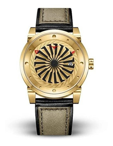 Reloj De Pulsera Zinvo Turbine 44mm - Cuero Italiano Premium