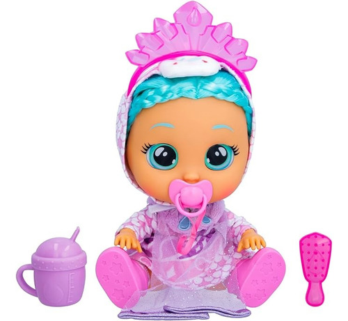 Cry Babies Kiss Me Princess Elodie Muñeca Interactiva  Bebe