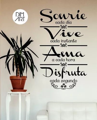 Vinilos Decorativos Pared Frases Muchos Modelos Para Elegir