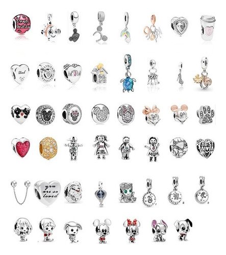 Dije Charm Para Pulseras Chapado En Plata S925