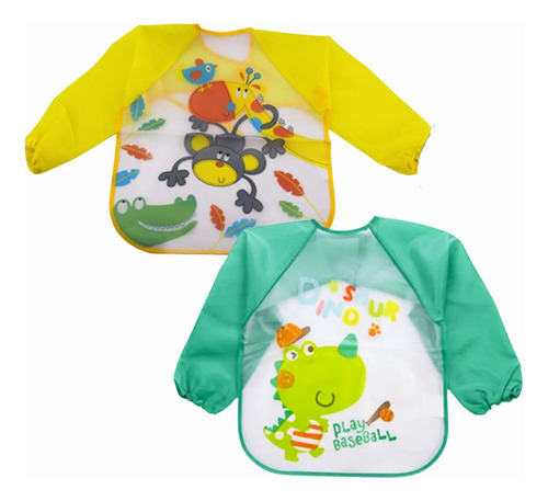 Baberos Impermeables Para Bebé | Baberos Con Mangas