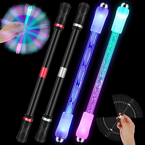 Bolígrafo Pluma Esfero 4 Piezas Spinning Rotating Pen Led Li