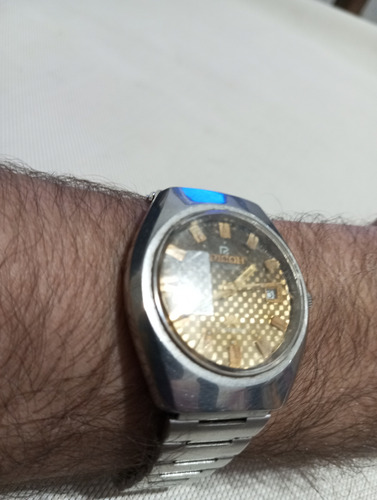 Reloj Automático, Fondo Dorado Funcionando Antiguo Plateado Dorado Dorado (Usado)