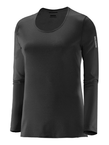 Remera Térmica Salomon Hybrid Ls Tee Hombre Negro