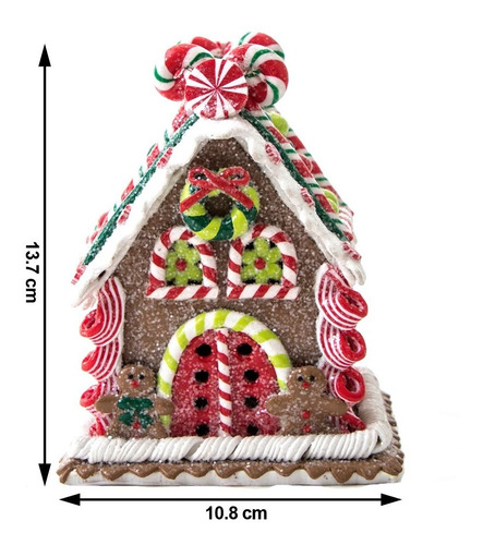 Imagen 5 de 9 de Adornos Navideños Running Casa Y Muñecos De Jengibre