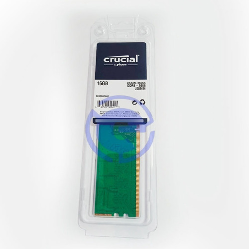 Imagen 3 de 5 de Memoria Ram Crucial Ddr4 16gb Pc4-21300 2666mhz Dimm Pc Escr