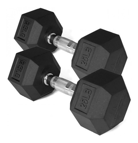 Par De Mancuernas Hexagonales De 25lb Sacrifice Sports